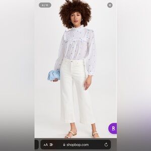 Paige Anessa Crop Wide Leg Jeans